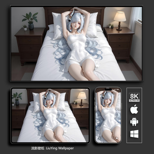 原神申鹤壁纸 8k高清iphone苹果手机电脑 二次元美少女平板壁纸