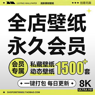 vip全店壁纸永久会员 8k高清手机平板电脑桌面壁纸二次元动漫壁纸