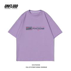 Letter print short sleeve T-shirt summer fashion round neck half sleeve