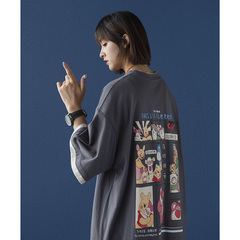 Fun graffiti print short sleeve T-shirt boys' summer top