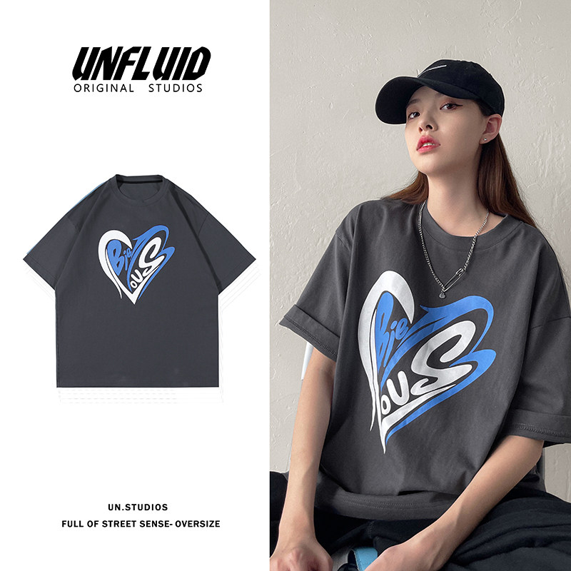 Love print short sleeve T-shirt 2021 loose port fashion half sleeve top