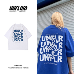 Letter print short sleeve summer American street loose half sleeve casual T-shirt