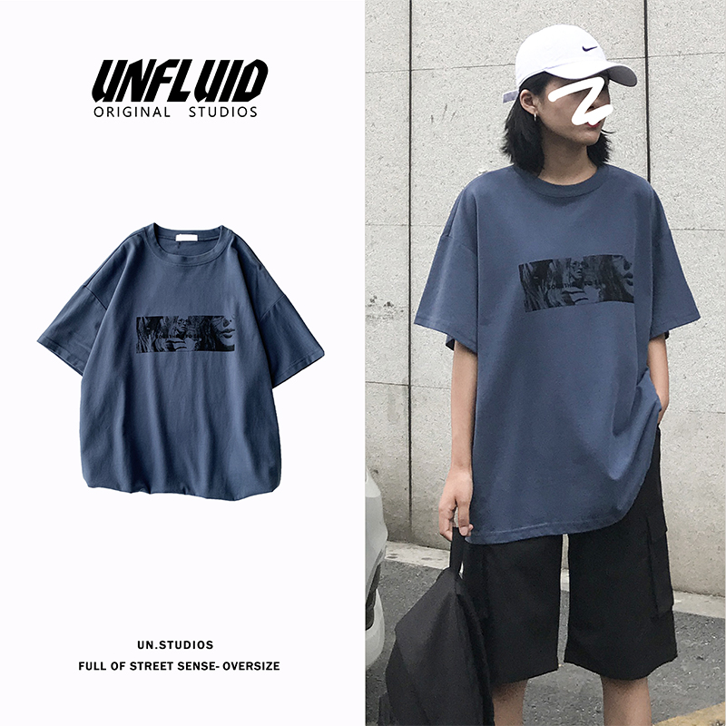 Ins Wind Alphabet Printing Trend Simple Short Sleeve T-shirt Summer Korean Version Loose Tide