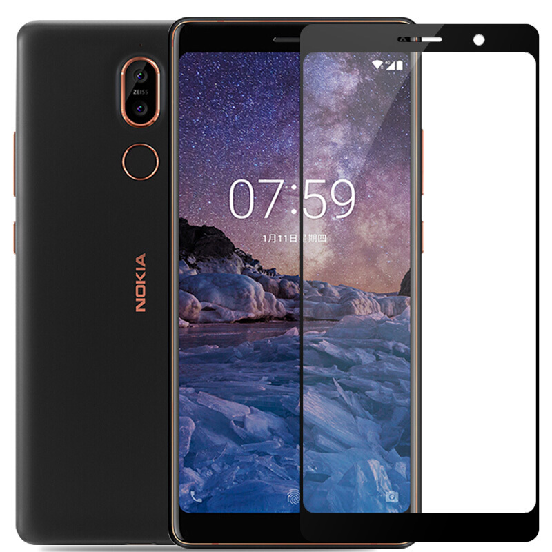 諾基亞7plus鋼化膜Nokia 7puls全屏覆蓋TA原裝1062送手機殼玻璃膜