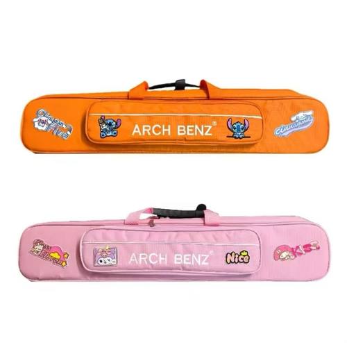 新款奥斯本兹杆包粉橙色九球杆杆盒杆袋大头杆杆桶筒二分之一8孔