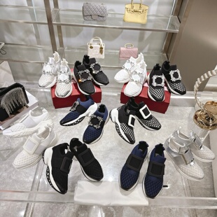 RV唐嫣同款超火老爹鞋爆款水钻方扣厚底增高休闲运动鞋女