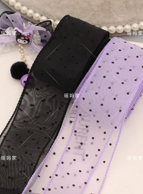 diy女童大蝴蝶结飘带发夹丝带