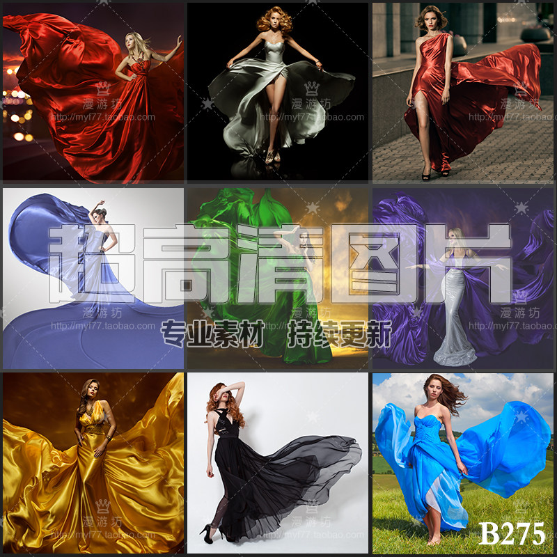超大超高清图片飘逸飞扬的裙摆女设计素材/源文件