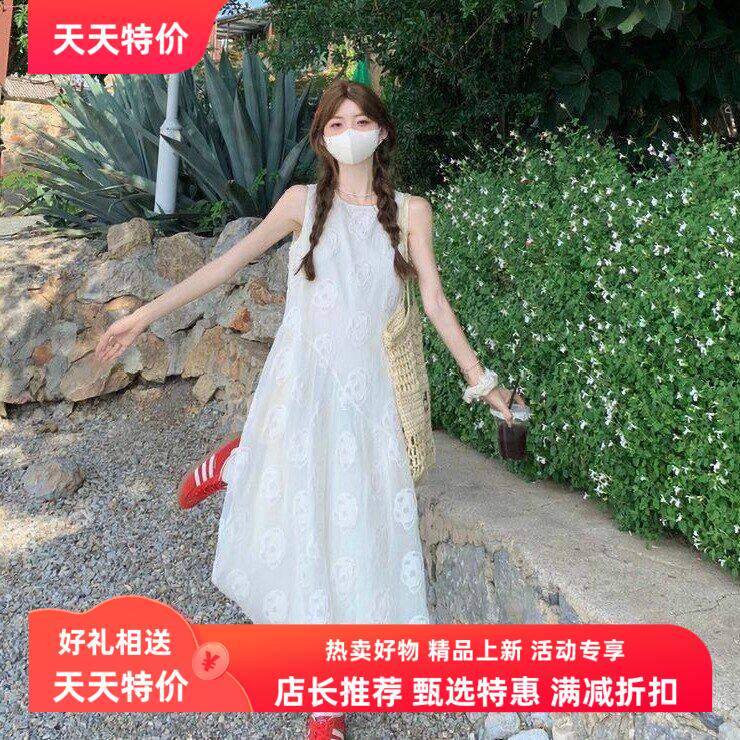 超仙法式小个子无袖背心连衣裙2连衣裙