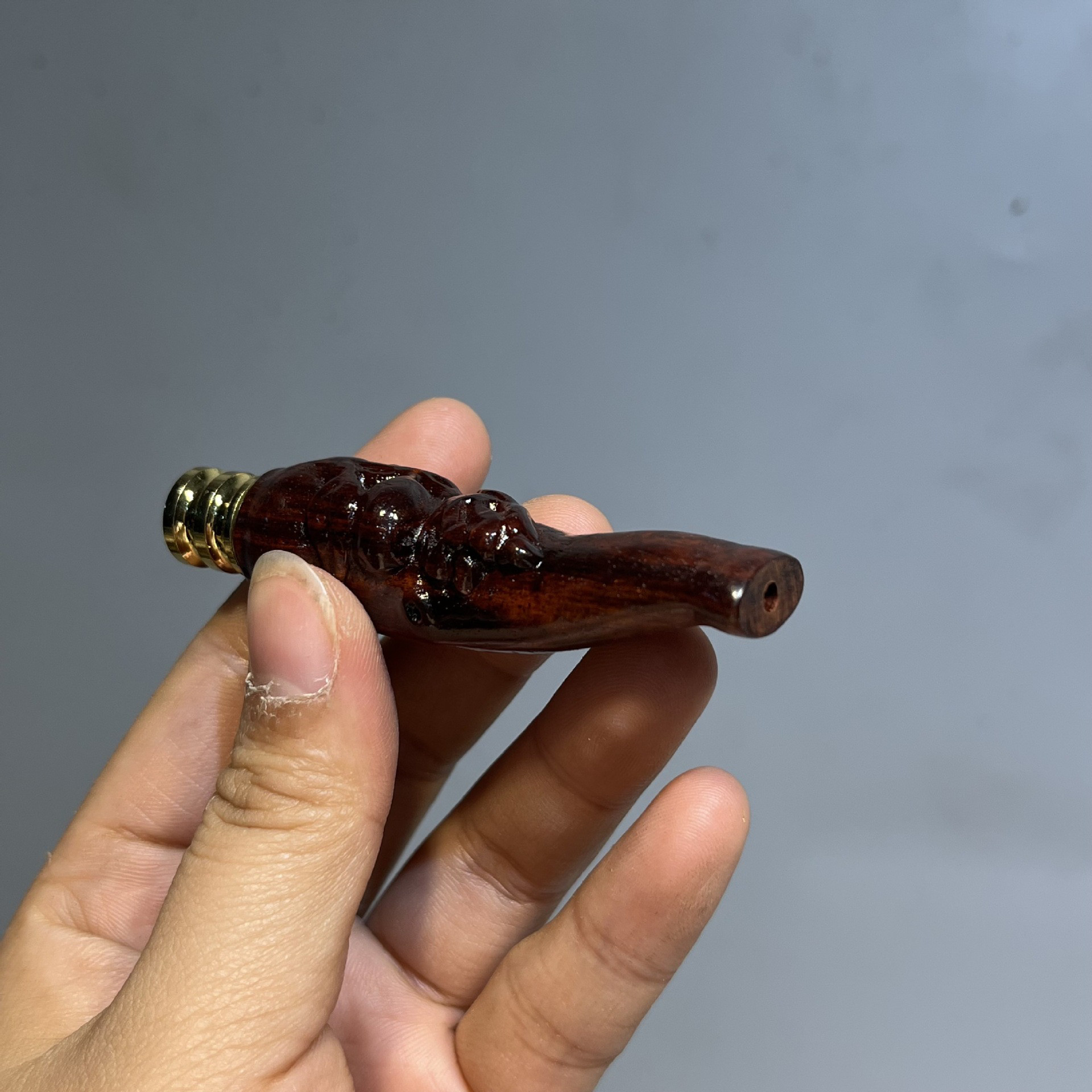 红木烟嘴实木过滤净烟器循环可清洗香菸过滤嘴细烟斗