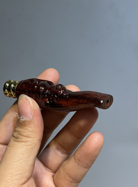 红木烟嘴实木过滤净烟器循环可清洗香菸过滤嘴细烟斗