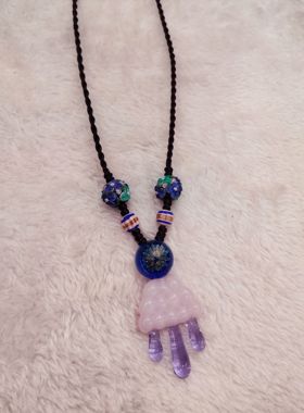 云朵琉璃毛衣链女生轻奢私人订制秋冬琉璃金鱼毛衣链网红金鱼