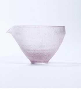 心缘堂琉璃圆明公杯140ml冰透紫