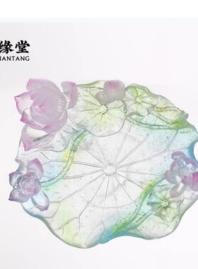 心缘堂十二花神壶承七月荷花148 X 120 x 50mm