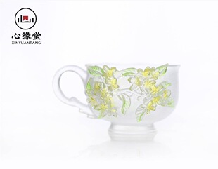心缘堂十二花神咖啡杯套组一杯一托九月桂花120ml