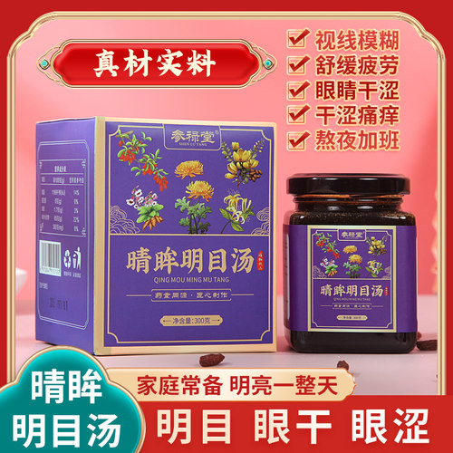 晴眸明目汤 眼干眼涩 用眼过度 视力下降 视网膜受损 充血肿胀