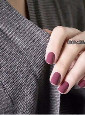 罗子君同款美国ESSIE指甲油700秋冬Angora Cardi烟熏豆沙紫红免烤