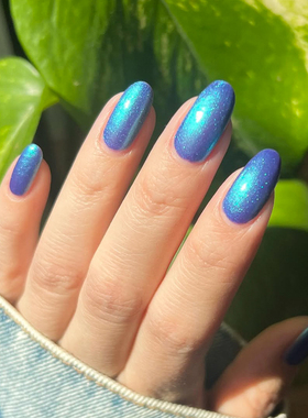 12FREE美国ORLY指甲油珠光蓝紫色2060100显白glass act免烤不可剥