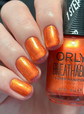 12FREE美国ORLY指甲油假日热情活力橙2060097橙红免烤不可剥