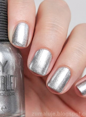 美国orly指甲油高级金属银2010004镜面摇滚银色elixir不可剥免烤