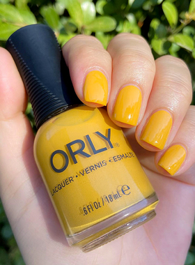 美国ORLY指甲油奶油黄色2000095可爱亮黄色芒春夏芒果黄免烤防水