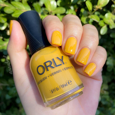orly油性指甲油亮黄色不可剥
