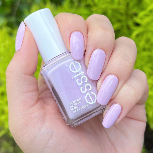 ESSIE春季免烤薰衣草浅紫甲油