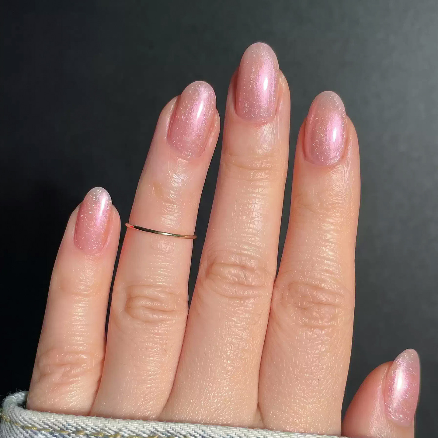 限定色essie扭扭瓶指甲油微光疗钻石65珠光Frost Yourself偏光粉