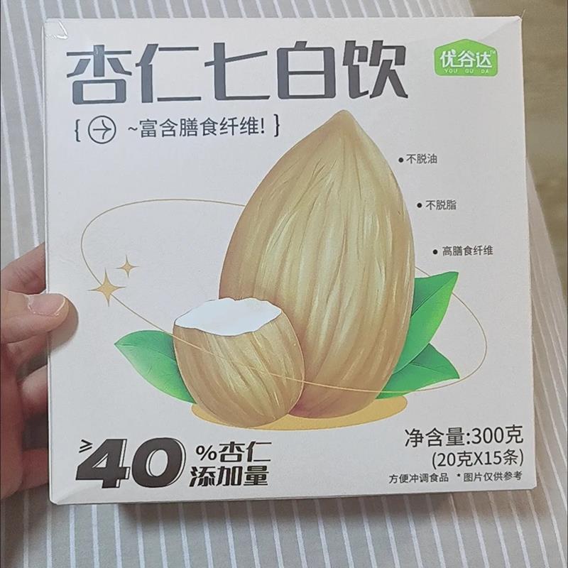 优谷达杏仁七白饮南杏仁粉无糖精即食营养早餐代餐粉冲饮独立包装图片