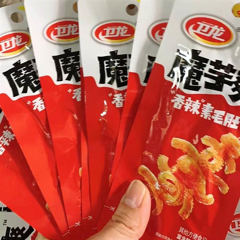 23克/包 魔芋爽盒装素毛肚素牛肚麻辣条网红零食