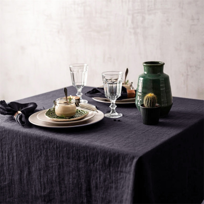 现代简约桌布水洗亚麻长方形