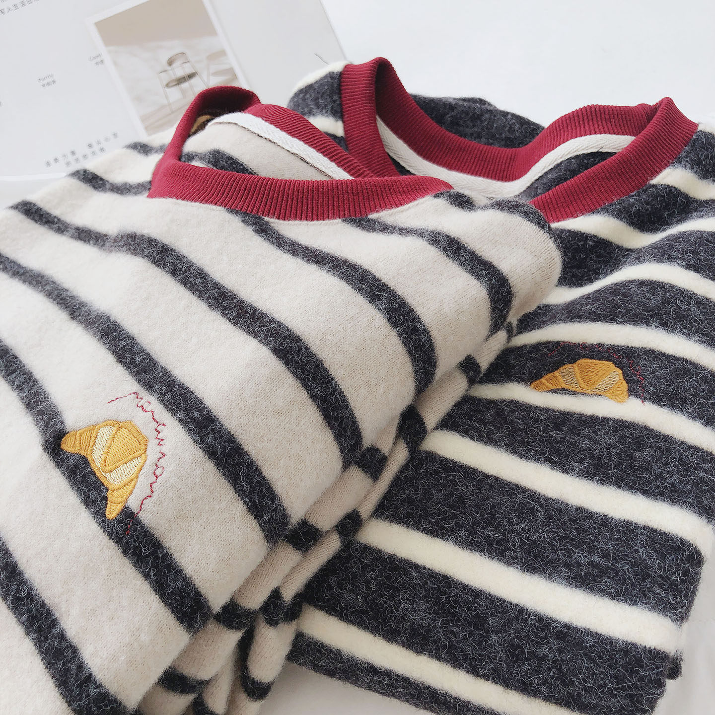 加绒加厚学生长袖T恤女打底衫冬