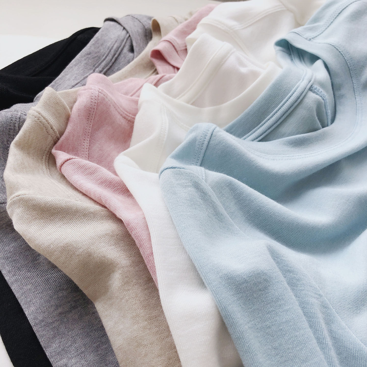 软绵羊毛天丝长袖t恤女春季薄款宽松显瘦学生圆领舒适拼缝针织衫,女装/女士精品,T恤,淘宝优惠券,粉丝福利购,淘宝优惠卷