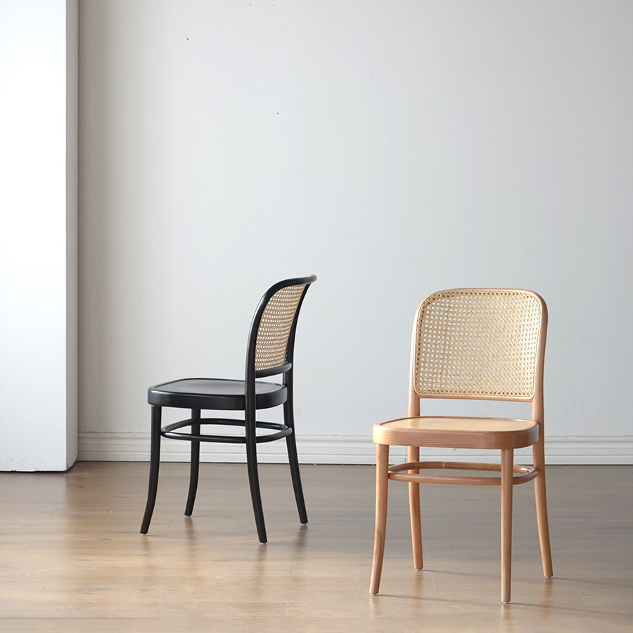 thonet索耐特椅811北欧简约咖啡厅餐椅实木休闲榉木设计师椅藤编