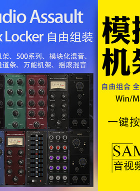 19种模拟模块自由拼装EQ/压缩