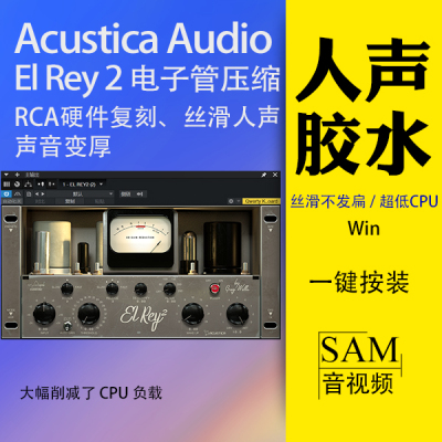 Acustica El Rey2电子管压缩母带混音Greg Wells模拟染色插件Win