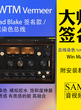 MWTM Vermeer总线染色插件VST3 WinMac模拟饱和度Tchad Blake