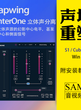 Leapwing CenterOne声场扩展插件VST3立体声增强MS中侧分离Win