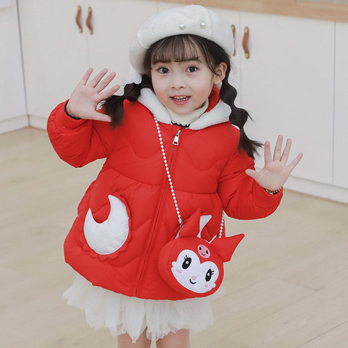 女童加绒家伙冬季洋气羽绒棉服潮