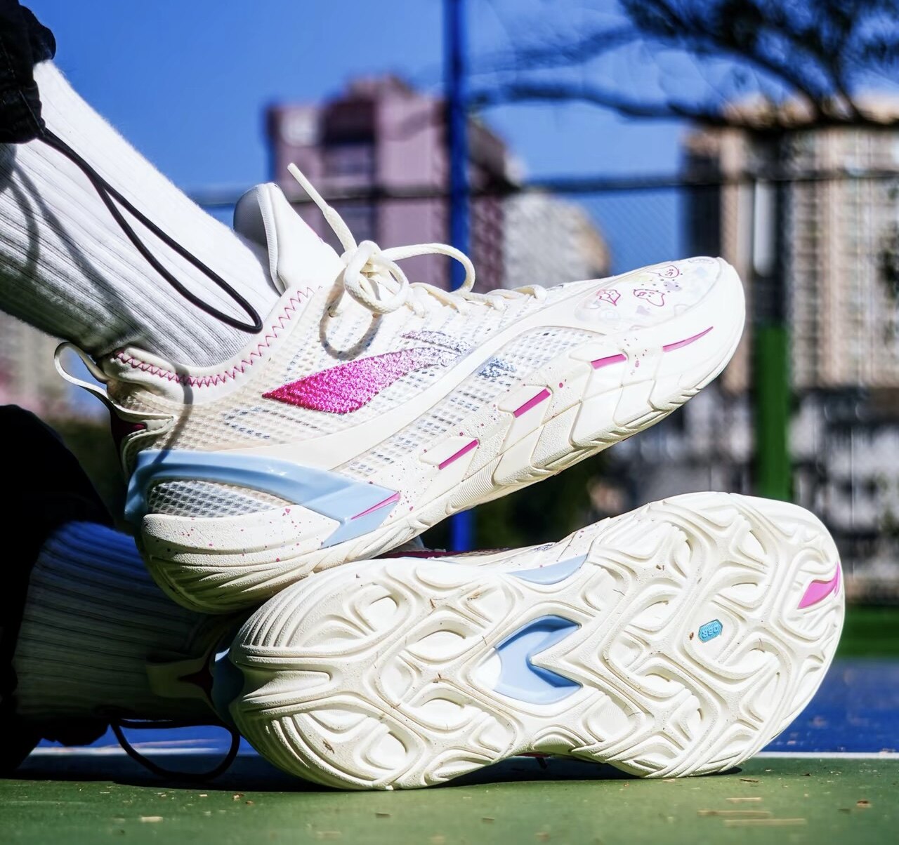 李宁反伍游击2 SUPER稳定缓震耐磨防滑低帮外场实战篮球鞋男款