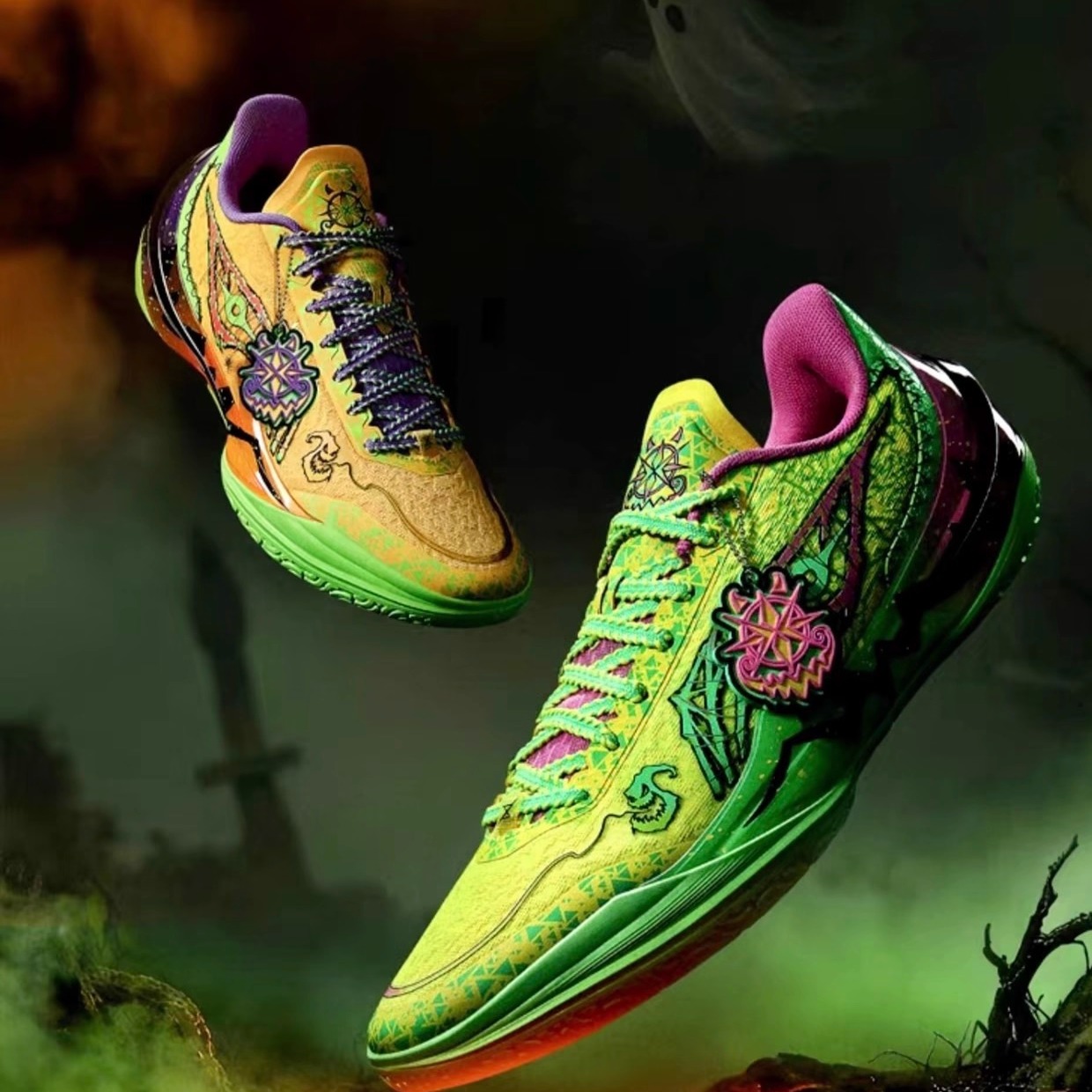 李宁利刃5 V2聚核芯科技低帮篮球鞋男款专业实战缓震回弹运动鞋