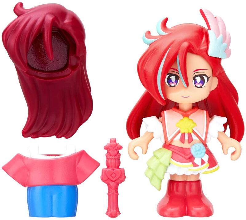 现货bandai 熱情閃耀 光之美少女 紅鶴天使變裝公仔 女孩玩具礼物