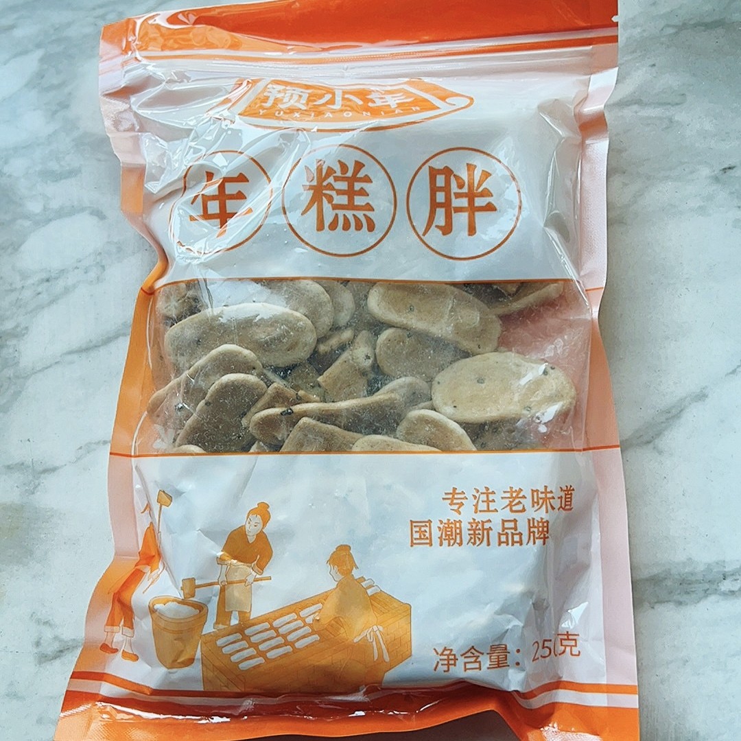 新品预小年特产零食新炒年糕片年糕条即食农家手工烤芝麻低脂