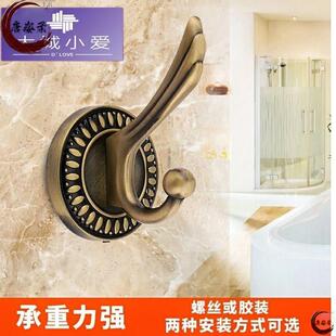 //门上仿古挂衣钩欧式古铜衣帽钩衣架门后挂钩架壁挂单钩创意单个