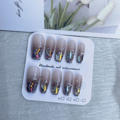 断码只有XS码-十片装手工甲清仓断码断货链接先到先得