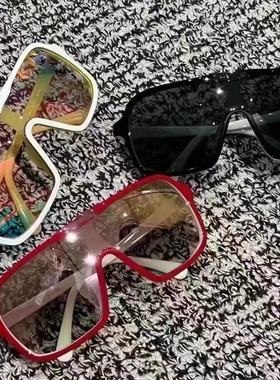 2024 新款 ins 骑行滑雪镜 时尚熊猫配色 太阳镜 连体镜片 9158