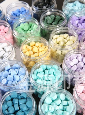 金源雾面袋装约20g马卡龙色哑光雾面复古六边形火漆封口蜡标