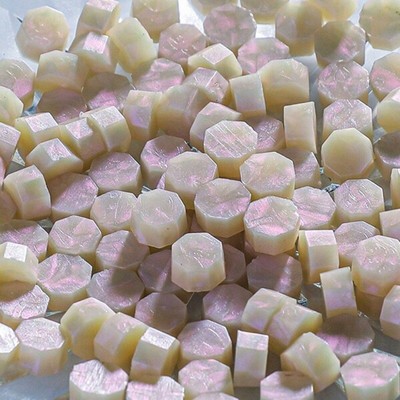 新品金源半透非雾面极光珠光幻彩颜色系列八边八角颗粒蜡20g袋装