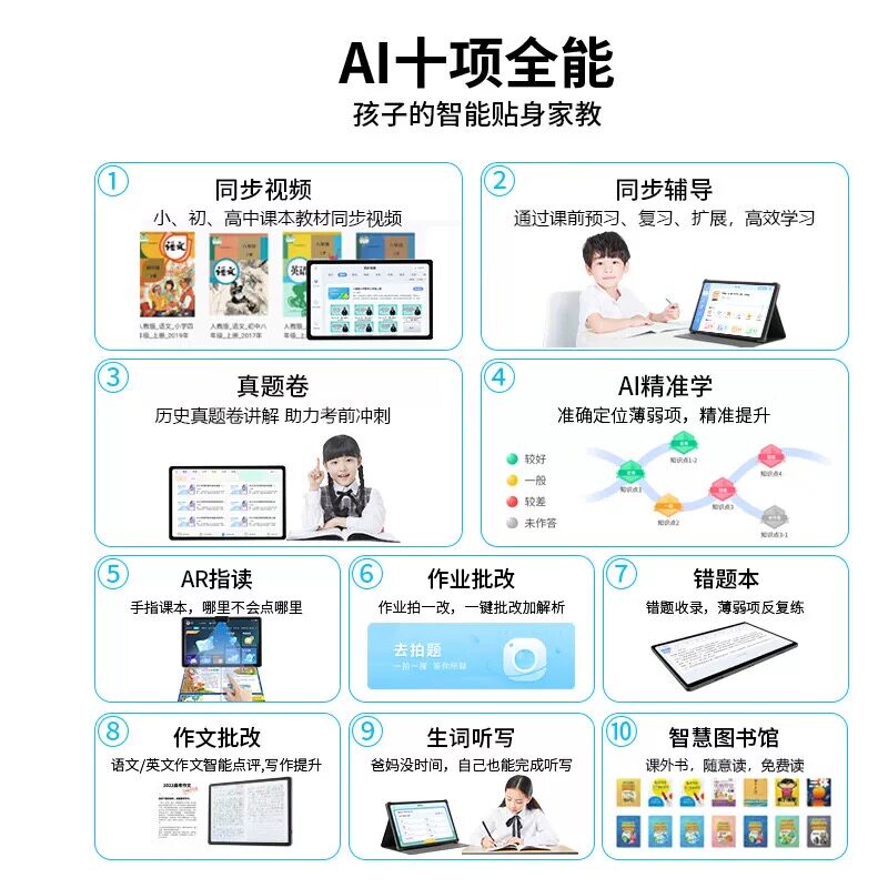 AI学习机一年级到高中新同步教材图片