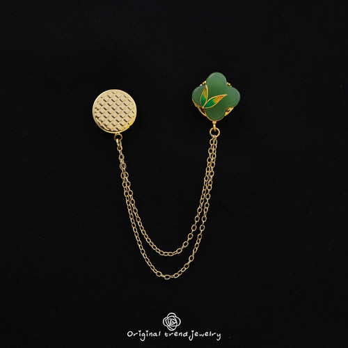 复古女四瓣花裤脚防拖地神器配饰